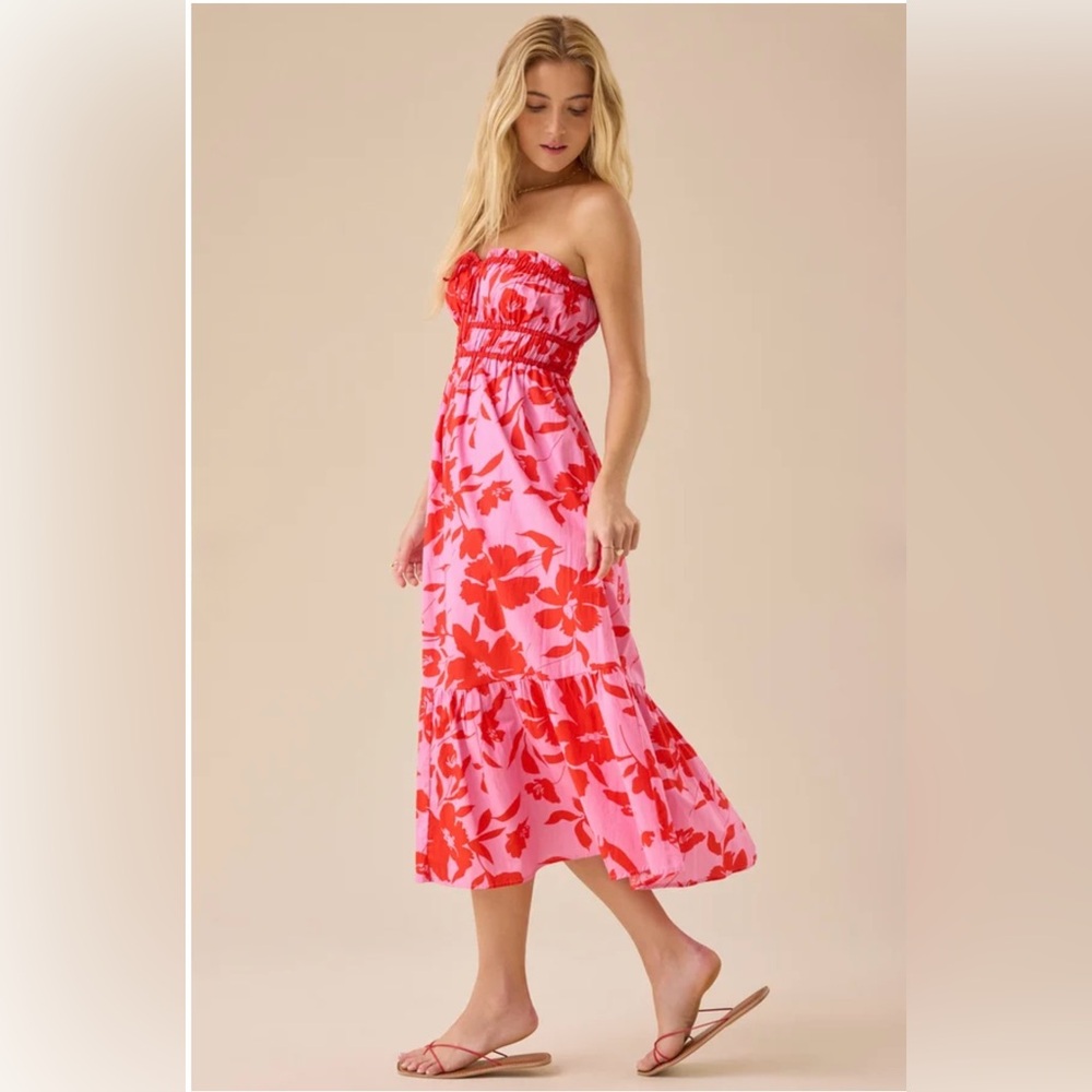 NWT Altar’d State Mallory Floral Midi Dress - Picture 5 of 7